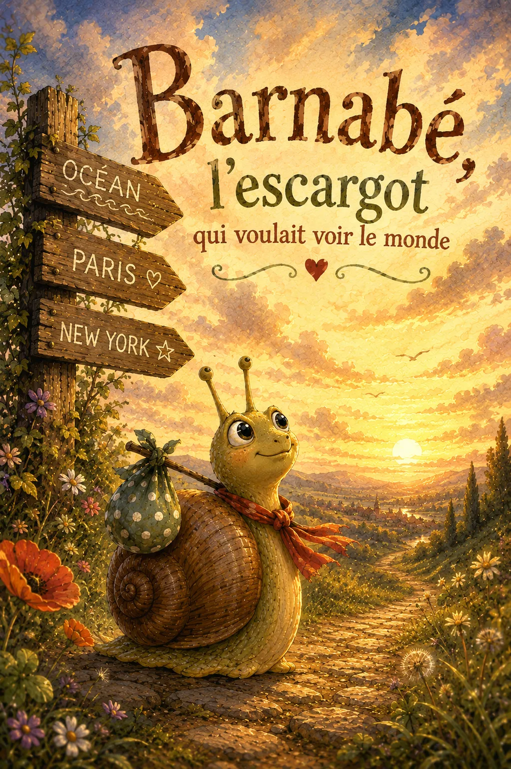 Couverture du livre Barnabé, l'escargot qui voulait voir le monde